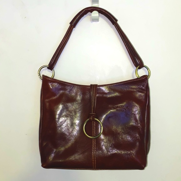 Italian leather crossbody purse. - Picture 2 of 9